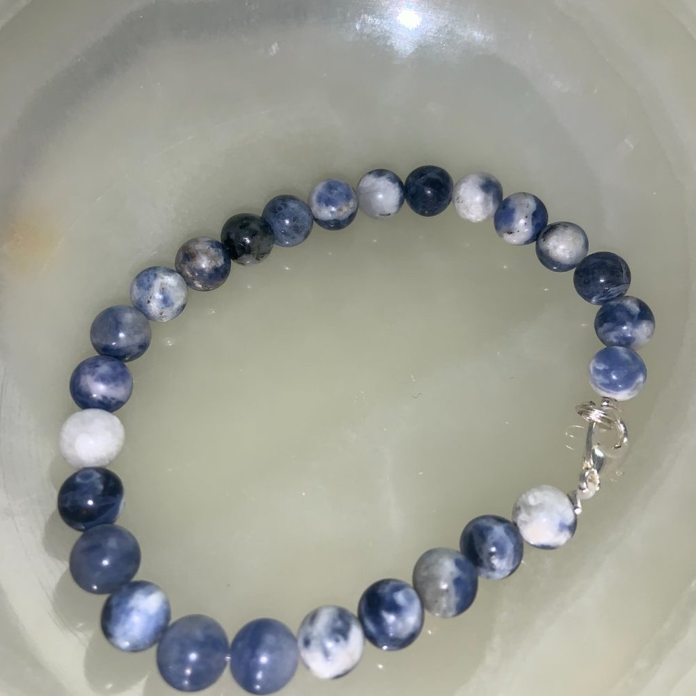 Natural sodalite bracelet